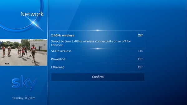 sky q 2.4ghz