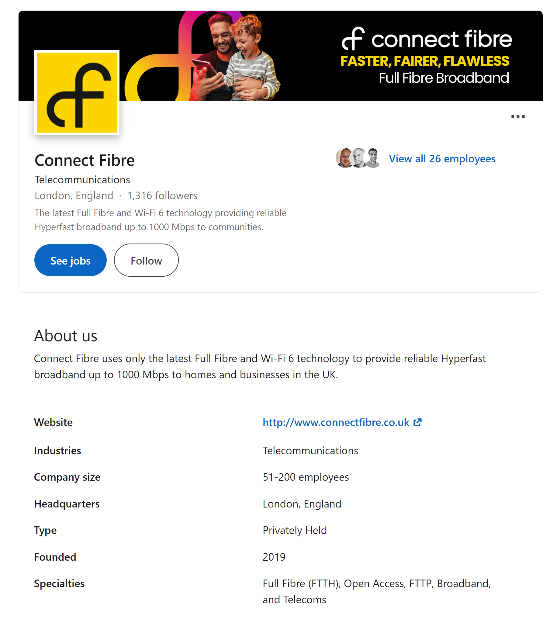 Connect Fibre LinkedIn